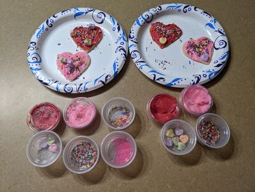 Take and Make Valentine Cookies. Yum!